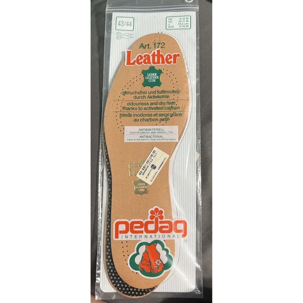 172 Leather Naturally Tanned Sheepskin Insole with Activated Carbon
